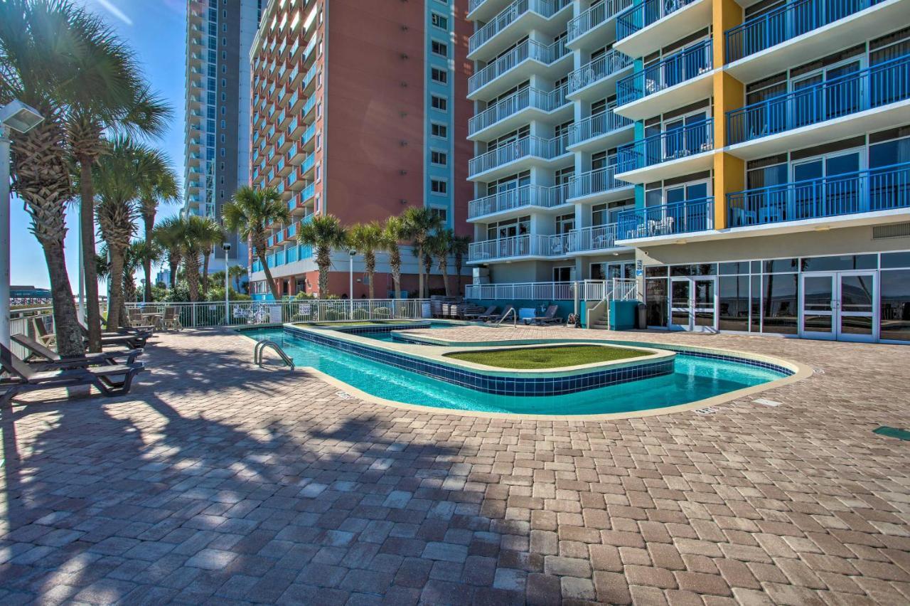 Oceanfront Condo With Huge Balcony Walk To Skywheel Myrtle Beach Exterior foto